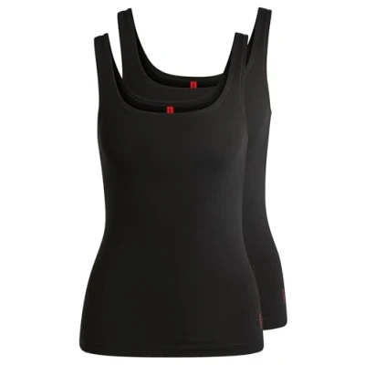 Afbeelding van HUGO TWIN 2 PACK Hemd, Dames, Maat: 3XL, Black