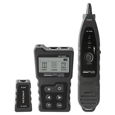 Afbeelding van Netwerk Kabel Tester NF 8209 Wire Tracker Tool Scan Wiremap CAT5 CAT6 Lengte Meting, PoE Testen, NCV Functie