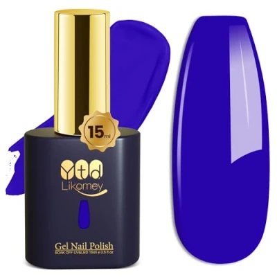 Afbeelding van YTD Likomey UV Gel Nagellak,15ml Klein Blauw Hoge Kleurweergave Salon Manicure Polish,CS004