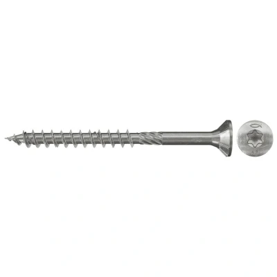 Afbeelding van Fischer spaanplaatschroef 6x60mm platkop RVS voldraad T30 657112 (Per 100 stuks)