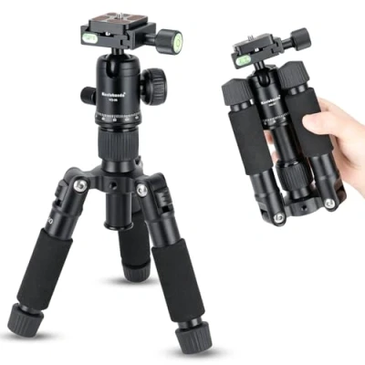 Afbeelding van Koolehaoda Mini statief, draagbaar, opvouwbaar, compact, met kogelkop voor DSLR camera&#039;s van Canon Nikon, H 50