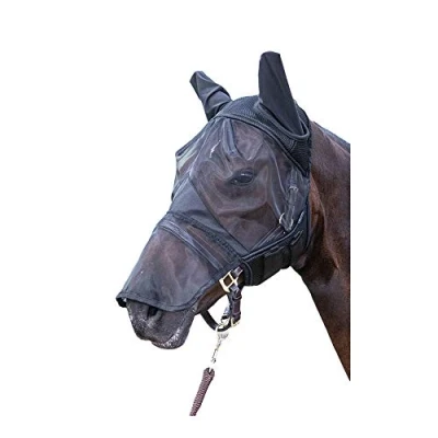Afbeelding van Harry&#039;s Horse 31300009 XL Vliegenbeschermingsmasker Flyshield met oren en neusgedeelte, maat
