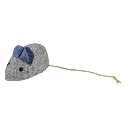 Afbeelding van Duvo+ Eco Navy Muis &amp; Catnip Kattenkruid Kattenspeelgoed 8,5x4,5x6cm