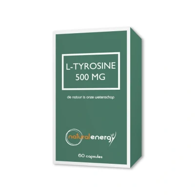 Afbeelding van Natural Energy L tyrosine 500mg 60 Capsules