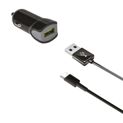 Afbeelding van Celly Auto Telefoonlader 2.4A USB C