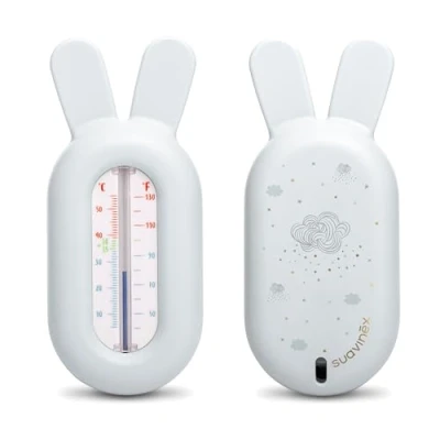 Afbeelding van Suavinex, Badthermometer voor baby&#039;s + 0 maanden, waterthermometer, zonder kwik, nauwkeurig en met kleurenschaal, robuust eenvoudig te gebruiken, Dreams blauw