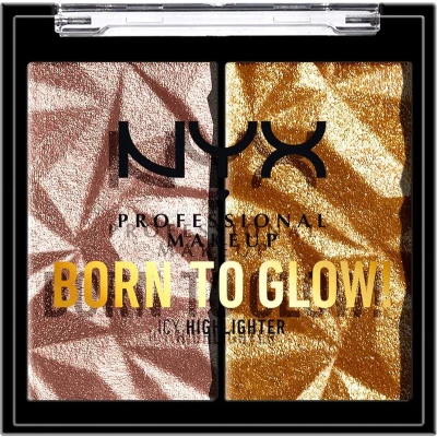 Afbeelding van NYX Born To Glow Icy Highlighter Rock Candy &amp; Golden Cuffs