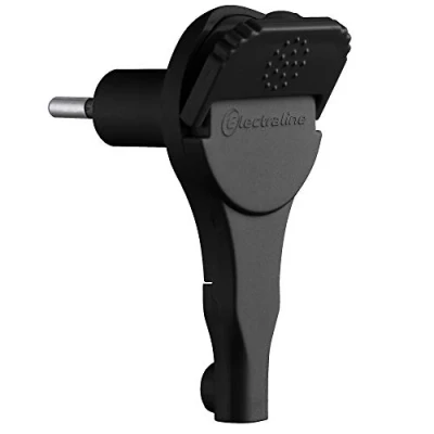 Afbeelding van Electraline 520201 stekker 2P 6A extra plat zwart