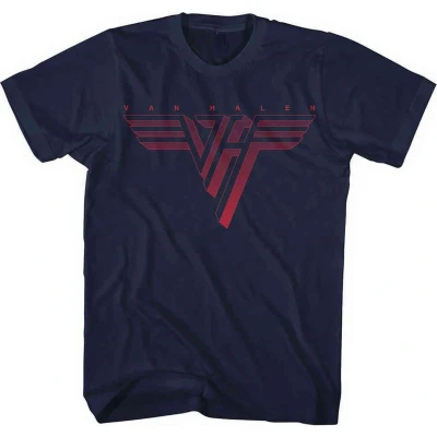 Afbeelding van Van Halen Classic Red Logo Heren T shirt 2XL Blauw
