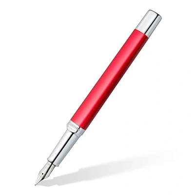 Afbeelding van STAEDTLER triplus vulpen M punt, rood lichaam