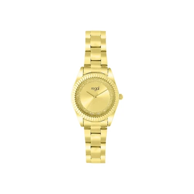 Afbeelding van Lucardi dames Regal Horloge goudkleurig alloy band Staal Goud 28 mm