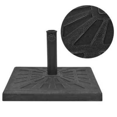 Afbeelding van Parasolvoet vierkant 12 kg hars zwart