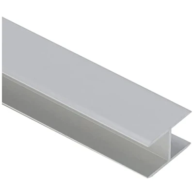 Afbeelding van Alberts 030814 H profiel zelfklemmend aluminium, zilverkleurig geanodiseerd 1000 x 19,5 30 mm