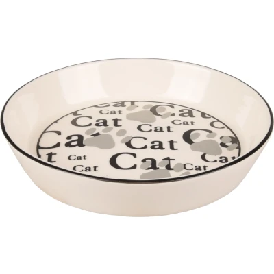 Afbeelding van EETPOT KAT CATHY AARDEWERK ROND WIT