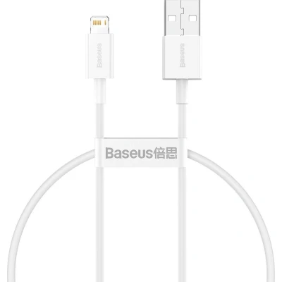 Afbeelding van Baseus Superior Series USB A male naar Apple Lightning Kabel 2 meter 2.4A Wit