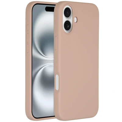 Afbeelding van Apple iPhone 16 Plus MagSafe Hoesje Siliconen en TPU (zacht) Accezz Backcover/Softcase Roze Telefoonhoesje