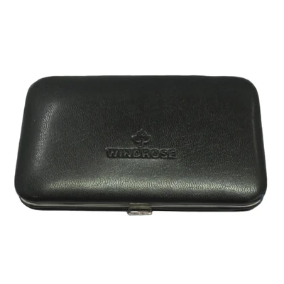 Afbeelding van WINDROSE Manicure Set Merino Moda Black Zwart