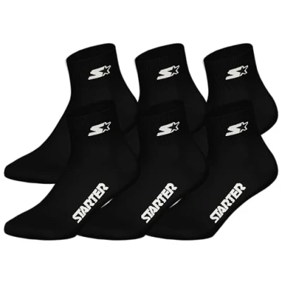 Afbeelding van STARTER Quarter Socks 6 pack Zwart Maat 35/38