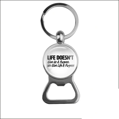 Afbeelding van Bieropener Glas Life Doesnt Give Us A Purpose