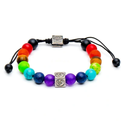 Afbeelding van Badu Chakra Verstelbare Armband Zuiverheid Frosted Ohm