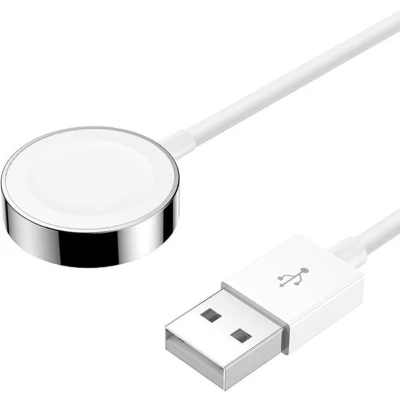 Afbeelding van Joyroom Ben series Draadloze Oplader geschikt voor Apple Watch Magnetische Oplaadkabel 1.2M Wit