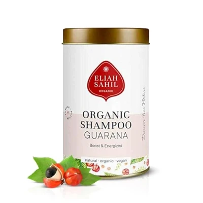 Afbeelding van Poedershampoo met guarana, Eliah Sahil, organic &amp; vegan