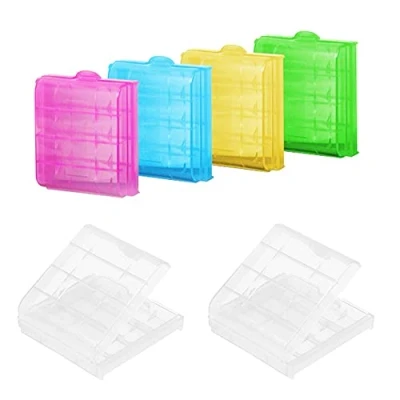 Afbeelding van SUNFUA 6 Stuks Vijf Verschillende kleuren AA batterijhouder Hard Plastic batterijen Opbergdozen Geschikt voor AAA