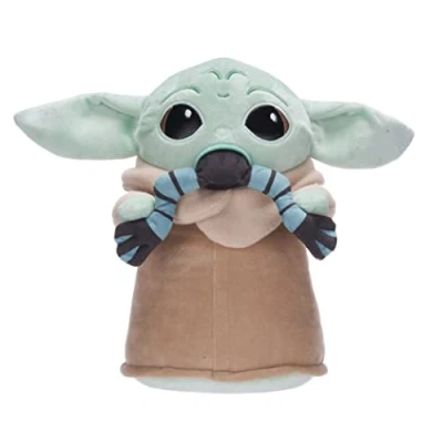 Afbeelding van Star Wars 12 inch Mandaloriaanse zacht speelgoed baby Yoda pluche Grogu het kind (MANDALORIAN MET KOKER)