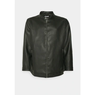 Afbeelding van Jack &amp; Jones Jjerocky Clean Jacket Imitatieleren jas, Heren, Maat: 6XL, Black