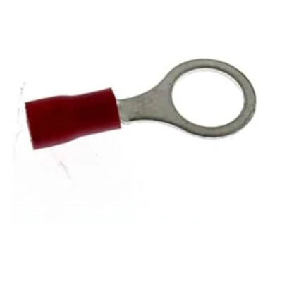 Afbeelding van 25 x SeKi ringkabelschoenen 0,50 1,5 mm², M8 rood geïsoleerde ringschoenen kabelschoenen
