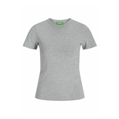 Afbeelding van JJXX Jxgigi TEE Tshirt basic, Dames, Maat: Medium, Light grey melange