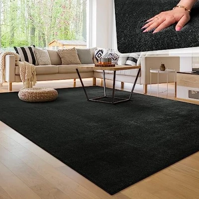 Afbeelding van Paco Home Tapijt voor woonkamer Eenkleurig Wasbaar Zacht kortstondig pooltje 100x200 cm