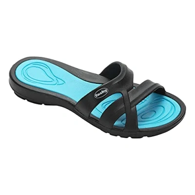 Afbeelding van Fashy 7659 52 38 badschoen, zwart/turquoise