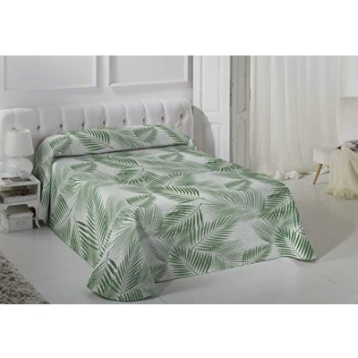 Afbeelding van VIALMAN Lichtgewicht Sprei Sofia 30 Eenpersoonsbed Dekbedovertrek Kleur Groen Quilt maat 180 x 270 cm, Bed &amp; Sofa
