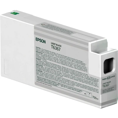 Afbeelding van Epson T6367 (C13T636700) Inktcartridge Licht zwart