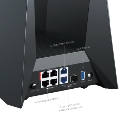 Afbeelding van TP Link ARCHER GE800 draadloze router 10 Gigabit Ethernet Tri band (2,4 GHz / 5 6 GHz)
