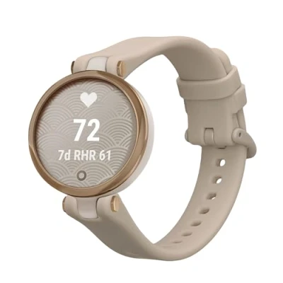 Afbeelding van kwmobile horlogebandje geschikt voor Garmin Lily Sport polsband Smartwatch bandje van TPU Activity tracker horloge band in beige