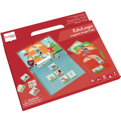 Afbeelding van Scratch europe magnetisch denkspel ridders en draken