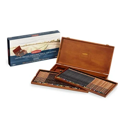 Afbeelding van Derwent Limited Edition Kleurdoos, Tekenen en Schrijven, Set van 120 in Houten Geschenkdoos, Bevat de Lightfast Procolour Assortimenten, Professionele Kwaliteit, 2302731