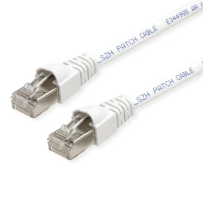 Afbeelding van Telegärtner L00002A0141 RJ45 Netwerkkabel, patchkabel CAT 6A S/FTP 3.00 m Wit Vlambestendig, Snagless, H