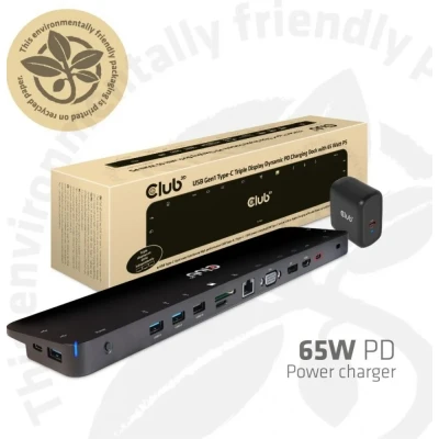 Afbeelding van Club 3D Triple Display Dynamic PD Charging Dock Dockingstation