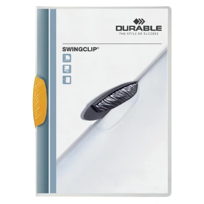 Afbeelding van Klemmap Durable Swingclip 30 vellen geel