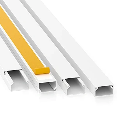 Afbeelding van kabelgoot zelfklevend Pro met schuimtape, 20 m x 10 mm 2 m, wit