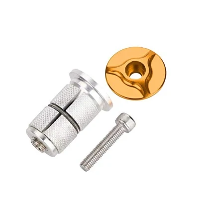 Afbeelding van Bike Stem Headset, Fork Expander Carbon Fiber Headset Key Aluminium Alloy Bicycle Accessory(Golden)