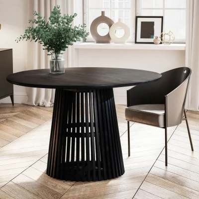 Afbeelding van Sky Style Jolie Ronde Eettafel Zwart Mango