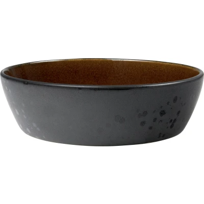 Afbeelding van BITZ Soepkom Dia. 18 x 5 cm Zwart/Amber
