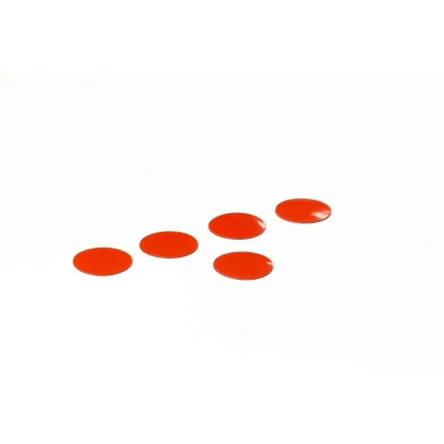 Afbeelding van Symbool Cirkel rood, set van 5 stuks