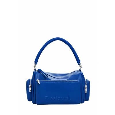 Afbeelding van Desigual Medium LOGO Handtas, Dames, Maat: One Size, Blue