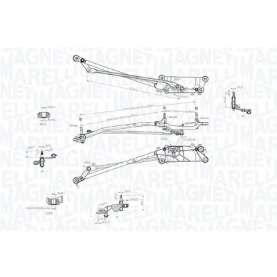 Afbeelding van Magneti Marelli Ruitenwisserarm en mechanisme 085570758010
