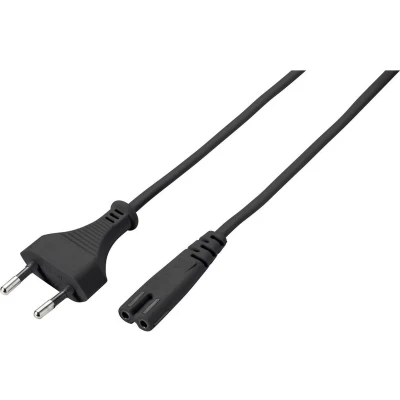 Afbeelding van Sygonix SY 5043504 Stroom Netkabel Zwart 3.00 m